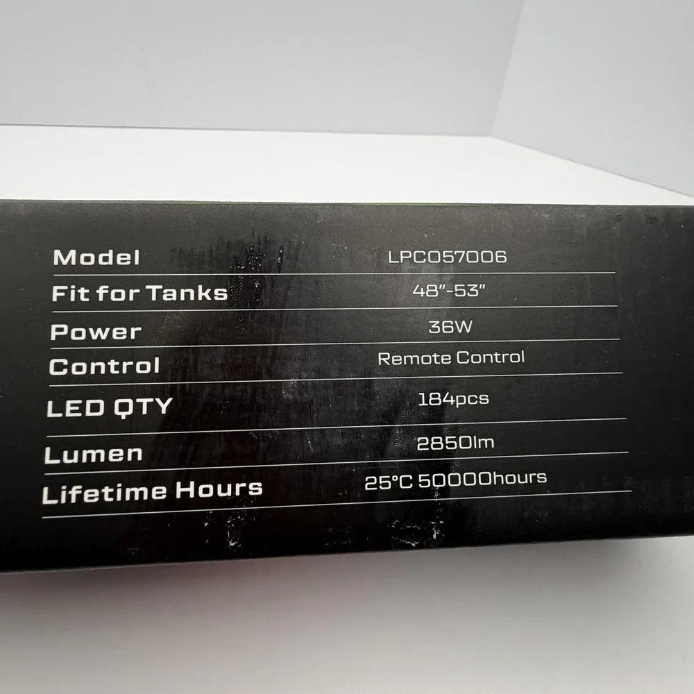 LuminPacific LUMIN SlimSky LED Aquarium Light‎ 48-57in 36W RGB Plant Grow Timer